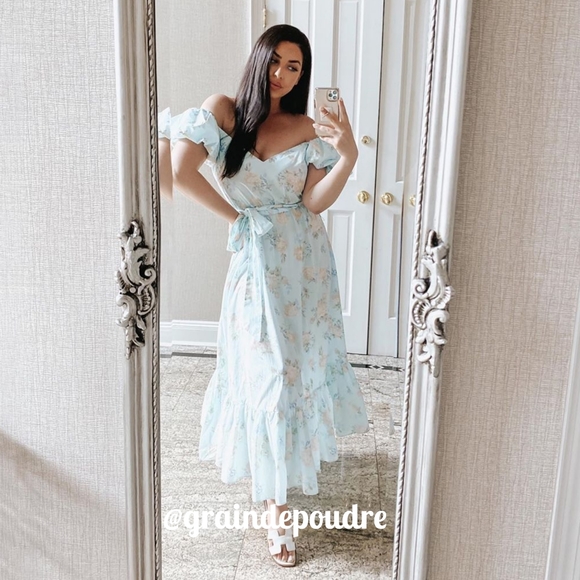 Rare! πHPπ LoveShackFancy Estelle Target Blue Puff Dress - Picture 10 of 12